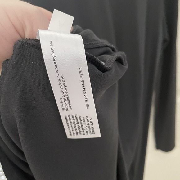 Eileen Fisher Ballet Neck Silk Jersey Dress Tunic Shirt GRAY Size Small - Picture 7 of 11